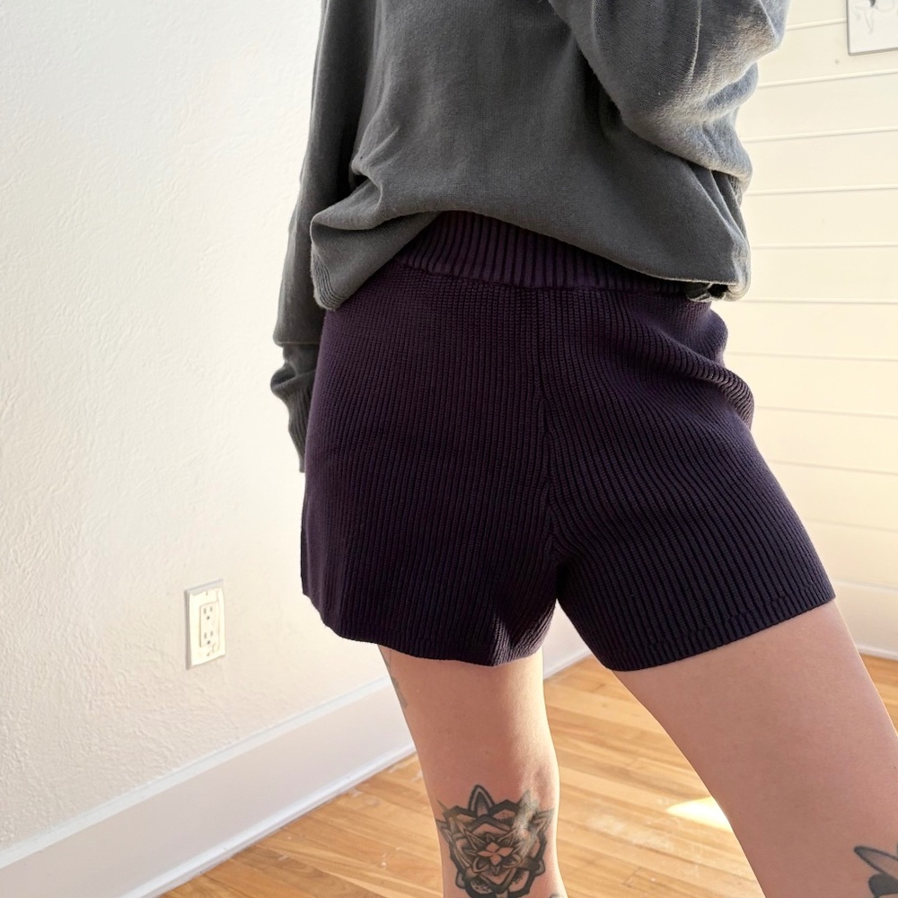 IVL collective high rise sweater shorts